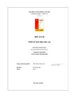 đồ án ii thiết kế lưới điện khu vực 1