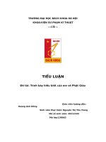 tiểu luận đề tài trình bày hiểu biết của em về phật giáo