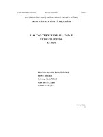 báo cáo thực hành 01 tuần 31 kỹ thuật lập trình kỳ 20231