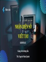 nhận diện số viết tay