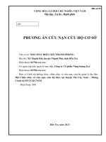 (Mẫu) PHƯƠNG ÁN CỨU NẠN CỨU HỘ CƠ SỞ