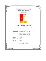 báo cáo bài tập lớn đề tài ứng dụng quản lý tài chính cá nhân finsmart