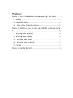 tìm hiểu về macro giới thiệu một sôố hàm cầốp phát bộ nhớ động trong c