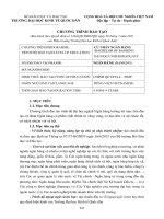 CHƯƠNG TRÌNH ĐÀO TẠO CỦA TRƯỜNG ĐẠI HỌC KINH TẾ QUỐC DÂN