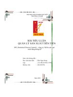 bài tiểu luận quản lý sản xuất tiên tiến spc statistical process control công cụ kiểm soát quá trình bằng thống kê