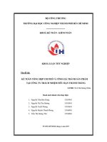 kế toán tổng hợp chi phí và tính giá thành sản phẩm tại công ty tnhh thành thắng