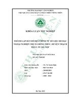 thành lập bản đồ địa chính từ số liệu đo đạc ngoại nghiệp cho xã đồng trúc huyện thạch thất tp hà nội