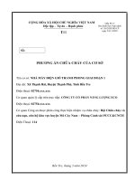 (Mẫu) PHƯƠNG ÁN PHÒNG CHÁY CHỮA CHÁY CƠ SỞ