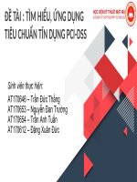 slide thuyết trình đề tài tìm hiểu ứng dụng tiêu chuẩn tín dụng pci dss