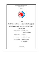 thiết kế hệ thống điều khiển tự động hệ thống phân loại sản phẩm theo chiều cao