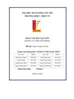 báo cáo bài tập lớn anten và truyền sóng đề tài anten loga chu kỳ