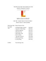 báo cáo cuối kỳ chủ đề nghệ thuật thuyết phục bằng tâm lý khan hiếm