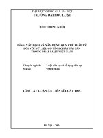 Tóm tắt: Xác định và xây dựng quy chế pháp lý đối với dữ liệu có tính chất tài sản trong pháp luật Việt Nam