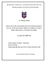 dòng vốn nước ngoài đối với tăng trưởng kinh tế tại các nước đang phát triển tác động của phát triển hội nhập và ổn định tài chính luận án tiến sĩ tài chính ngân hàng
