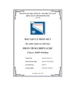 tiểu luận phân tích chiến lược công ty kirin holdings