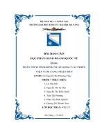 tiểu luận đề tài phân tích tình hình xuất khẩu vải thiềuviệt nam sang nhật bản