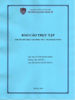 báo cáo thực tập tại thực trạng công tác kế toán tại trường thcs thái thịnh
