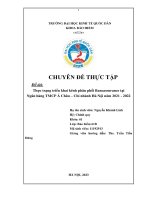 Chuyên đề thực tập: Thực trạng triển khai kênh phân phối Bancassurance tại Ngân hàng thương mại cổ phần Á Châu năm 2021 – 2022