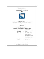 tiểu luận bài tập nhóm số 1 tìm hiểu giải thích các mô hình crm