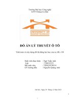 đồ án lý thuyết ô tô tính toán và xây dựng đồ thị động lực học của xe zil 158