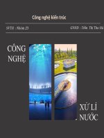 công nghệ kiến trúc công nghệ xử lí nước thải