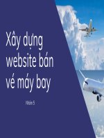 xây dựng website bán vé máy bay