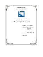 tiểu luận chuỗi cung ứng lúa gạo môn quản trị chuỗi cung ứng