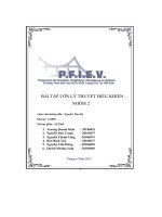 bài tập lớn lý thuyết điều khiển