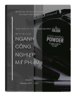 thực trạng ngành công nghiệp mỹ phẩm