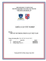 Khóa luận tốt nghiệp  chữ ký số trong pháp luật việt nam - Nguyễn Tú Anh, Hoàng Phạm Uyên Vy