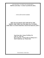 skkn cấp tỉnh một số giải pháp pháp giúp trẻ hứng thú trong việc tiếp cận âm nhạc đa văn hóa cho trẻ 4 5 tuổi b trường mầm non hoằng sơn 2