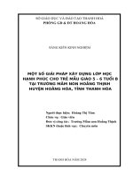 skkn cấp tỉnh một số giải pháp xây dựng lớp học hạnh phúc cho trẻ 5 6 tuổi b tại trường mầm non hoằng thịnh