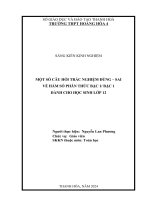 skkn cấp tỉnh một số câu hỏi trắc nghiệm đúng sai về hàm số phân thức bậc 1 bậc 1 dành cho học sinh lớp 12