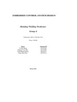 embedded control system design rotating welding positioner