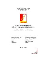 báo cáo bài tập lớn môn kỹ thuật lập trình c c đề tài xuất dữ liệu từ ảnh thẻ sinh viên