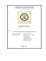 bài tập lớn học phần thiết kế dây chuyền may xây dựng quy trình may sản phẩm áo nhẹ nữ