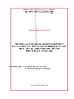 skkn cấp tỉnh một số giải pháp giáo dục đạo đức nhằm góp phần nâng cao chất lượng giáo dục cho học sinh lớp chủ nhiệm 11b10 ở trường thpt thạch thành 1