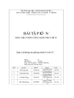 Bài Tập Lớn Quản Lý Thông Tin Phòng Tránh Covid 19.Pdf