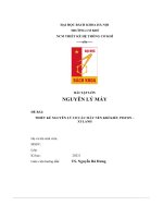 bài tập lớn nguyên lý máy đề bài thiết kế nguyên lý cơ cấu máy nén khí kiểu piston xylanh