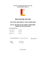 báo cáo bài tập lớn đề tài tìm hiểu về các robot thông minh trong hỗ trợ con người
