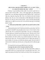 chương 1 đối tượng phương pháp nghiên cứu và chức năng của kinh tế chính trị mác lênin