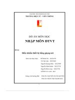 Đồ Án Môn Học Nhập Môn Đtvt Điều Khiển Thiết Bị Bằng Giọng Nói.pdf