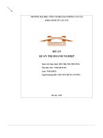 đồ án quản trị doanh nghiệp