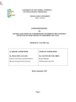 intership report on improving employee engagement in lavie company hưng yên factory