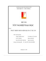 đồ án tiểu luận môn học