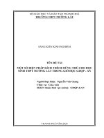 skkn cấp tỉnh một số biện pháp kích thích hứng thú cho học sinh thpt mường lát trong giờ học gdqp an