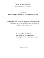 Phương pháp phát triển kĩ năng đọc cho học sinh Tiểu học cho học sinh lớp 2