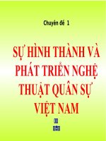 SỰ HÌNH THÀNH VÀ PHÁT TRIỂN CỦA NGHỆ THUẬT QUÂN SỰ VIỆT NAM