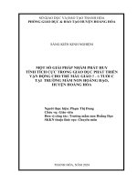 skkn cấp tỉnh một số giải pháp nhằm phát huy tính tích cực trong giáo dục phát triển vận động cho trẻ mẫu giáo 5 tuổi c tại trường mầm non hoằng đạo
