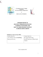 internship report on analysis of remuneration situation to improve the efficiency and equity of human resorse utilization at bbraun limited company